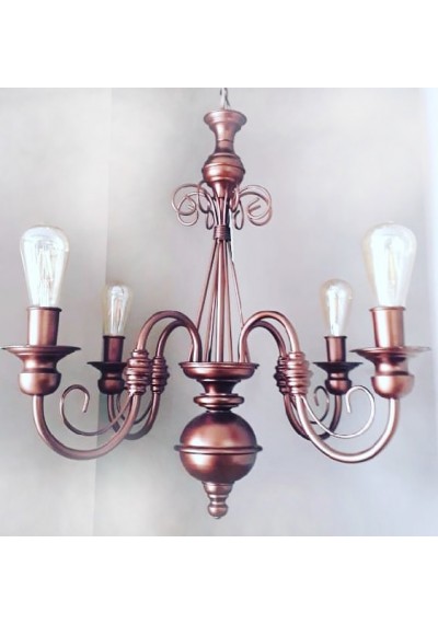 Lustre rose gold para sala de jantar